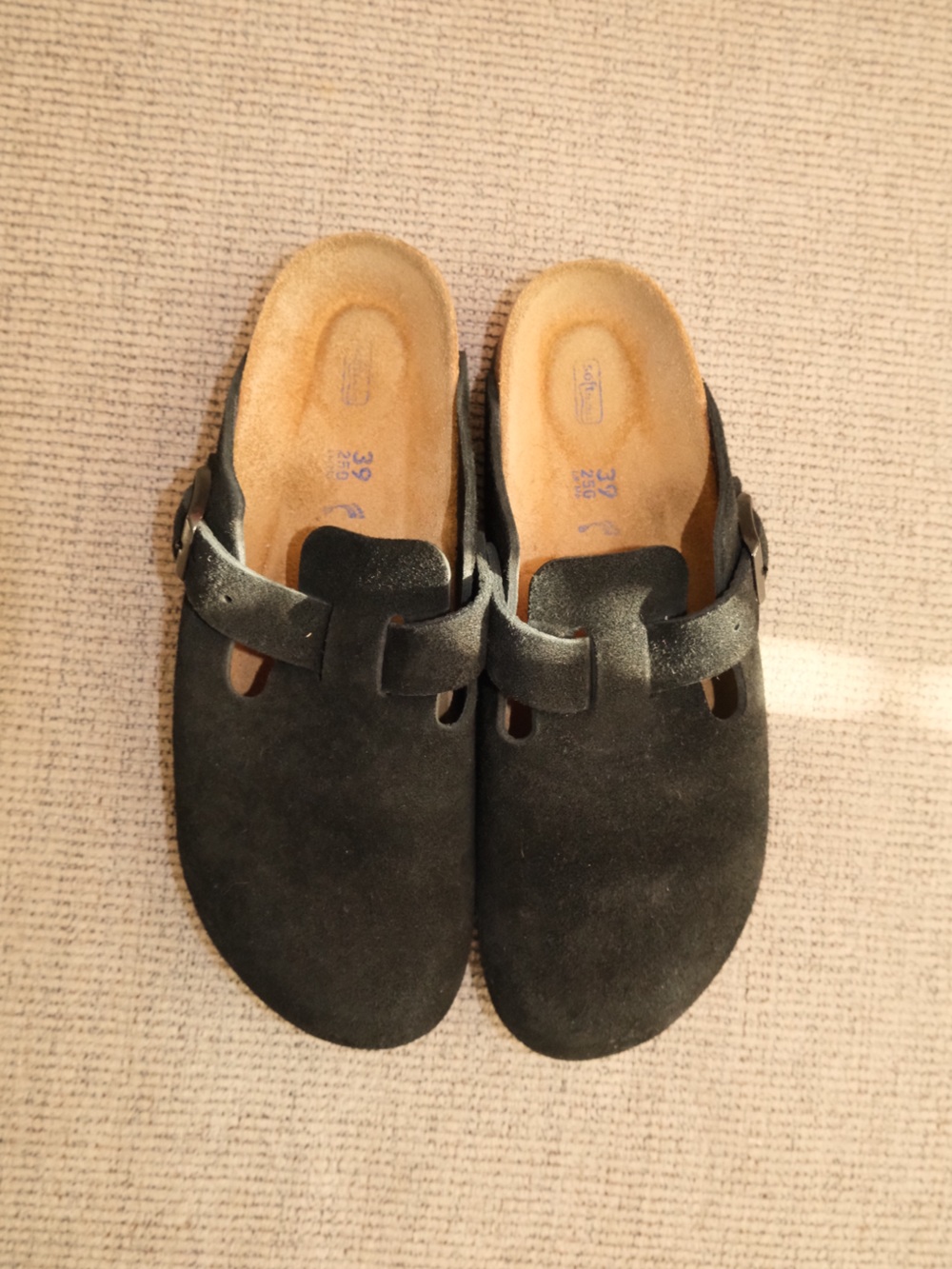 Birkenstock Black Suede Clogs